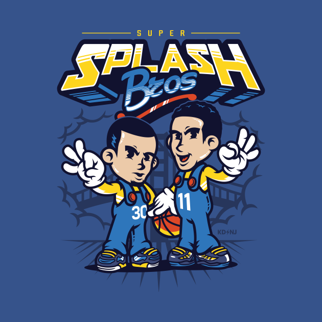 Super Splash Bros. Steph Curry TShirt TeePublic