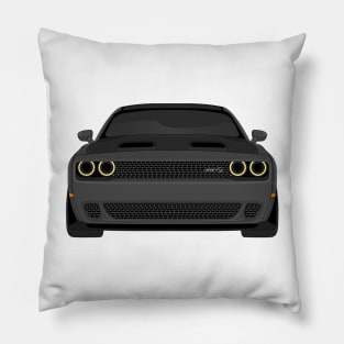 DODGE HELLCAT FRONT  DARK-GREY Pillow