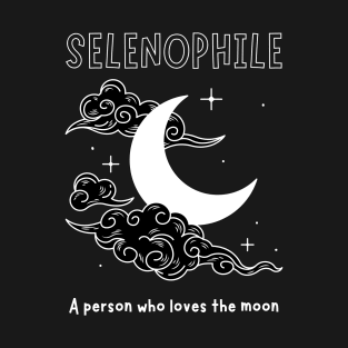 SELENOPHILE MOON AND CLOUDS T-Shirt