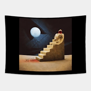 abstract staircase illustration Tapestry