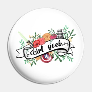 Girl geek Pin