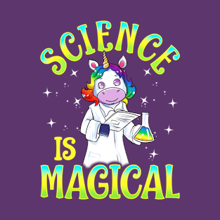 Science Is Magical Unicorn T-Shirt