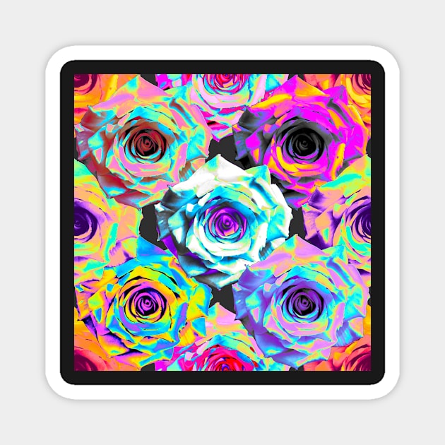 Delilah Roses Pattern Magnet by dinaaaaaah