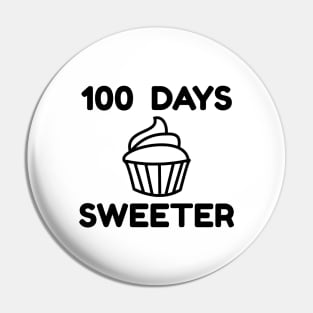 100 Days Sweeter - 100 Days Of School Pin