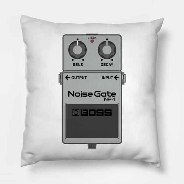 Boss NF-1 Noise Gate Guitar Effect Pedal Pillow by conform