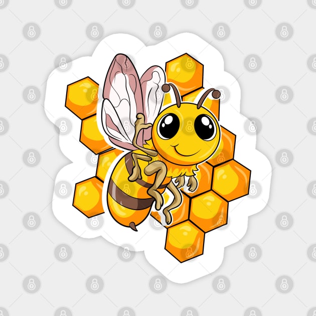 Cute bee design Magnet by LIFUA