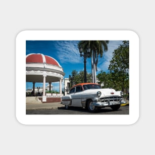 American car from the 50's in Havana, Cuba Magnet