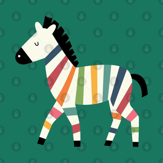 Rainbow Zebra by AndyWestface