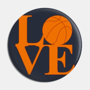 Love Basketball Pin