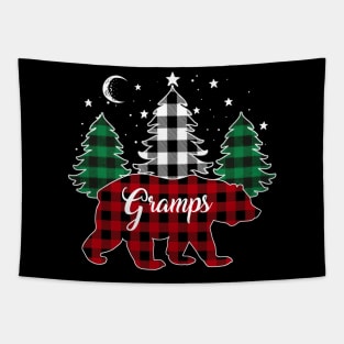 Gramps Bear Buffalo Red Plaid Matching Family Christmas Tapestry