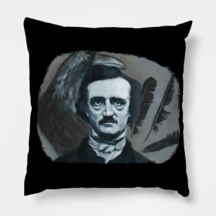 Edgar Allan Poe Portrait Painting Pillow