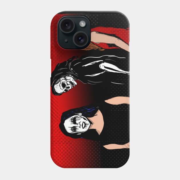 Halloween - Distracted Boyfriend Meme with the Reaper Phone Case by silentrob668