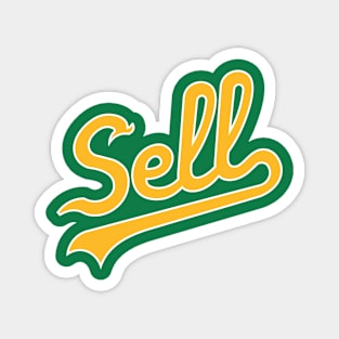 Sell Yellow Script Magnet