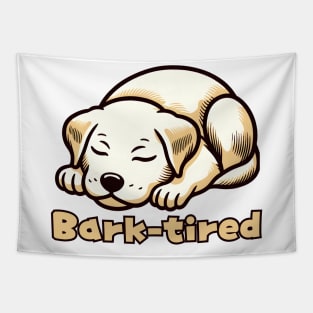 Tired dog Tapestry