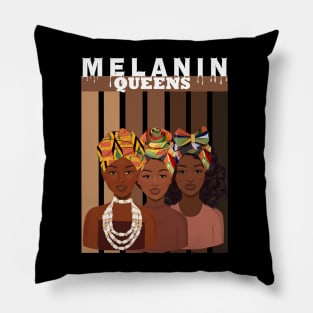 Melanin Queens Afro Black Pride Pillow