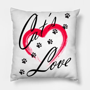 Cat's Love Pillow