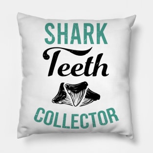 Shark teeth collector gift idea for teeth collectors and shark lovers Pillow