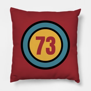 The Number 73 - seventy three - seventy third - 73rd Pillow