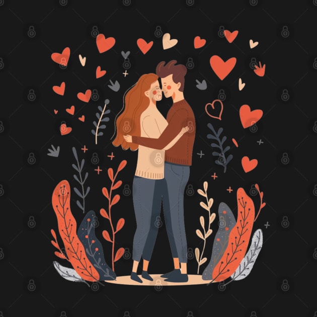 Valentine Romantic couple love birds by earngave