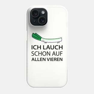 Funny leek in stress Phone Case