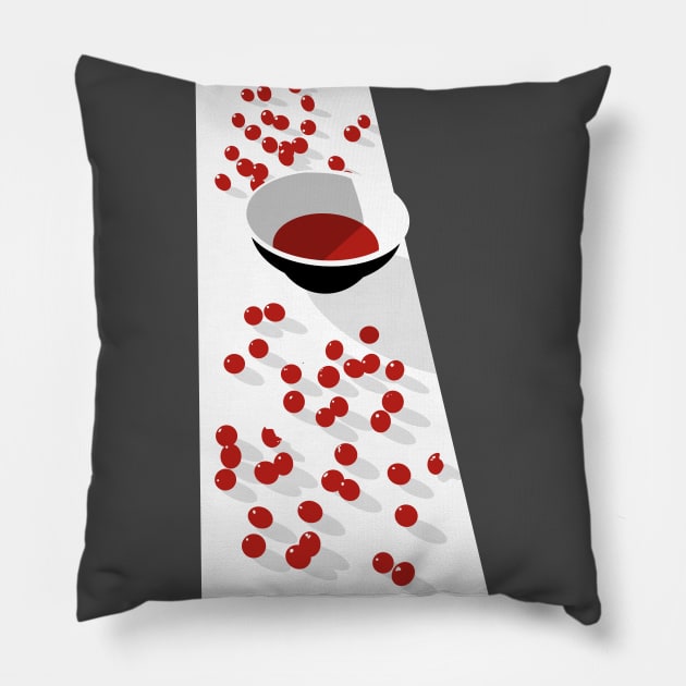 McCartney I (Cherries) Pillow by Derek Keevil