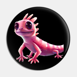 pink lizard Pin