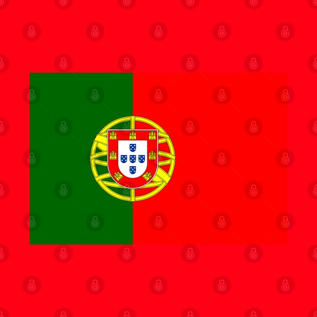 Portugal Flag Minimalist by Issho Ni