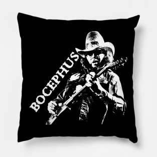 Hank Williams Jr - Retro Artwork Guitarist Pillow