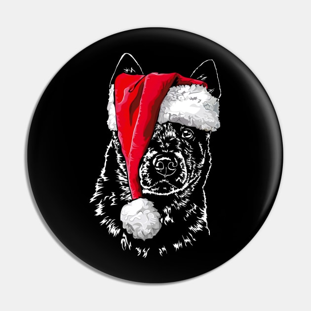 Cattle Dog Santa Christmas dog Blue Heeler gift Pin by wilsigns