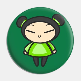 Green Pucca Pin