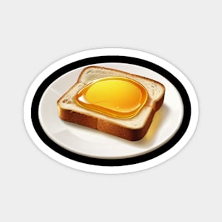 Honey Sandwich Toast Bread Bee Vintage Yummy Kawaii Coffee Retro Magnet