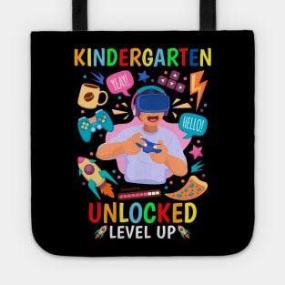 Kindergarten Unlocked Level Up Gamer Boys Back To School Tote