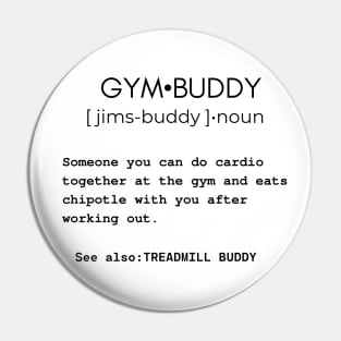 Gym buddy dictionary funny sarcastic excercise joke Pin