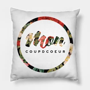 moncoudpcoeur Floral Logo Pillow