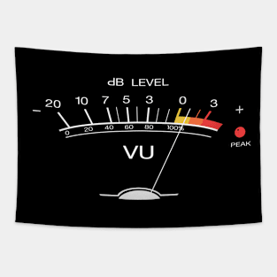 Volume Up Vintage Music Gear Shirt Musician Gift Idea Retro (white print) Tapestry