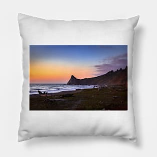 Sharp Point At Sunset Pillow