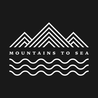 Mountains to Sea - White T-Shirt