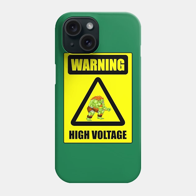 High Voltage Blanka Phone Case by Nykos