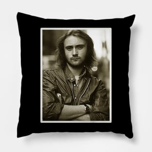 Phil Collins Retro Pillow