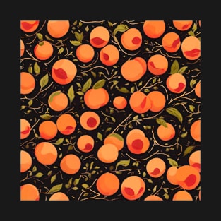 peach pattern T-Shirt