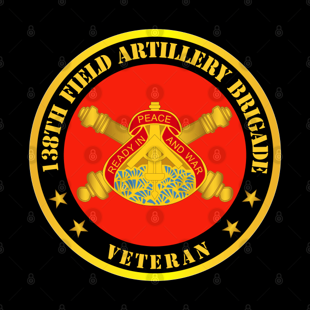 138th Field Artillery Bde DUI w Branch - Veteran by twix123844