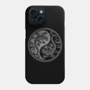 Gray and Black Yin Yang Geckos Phone Case