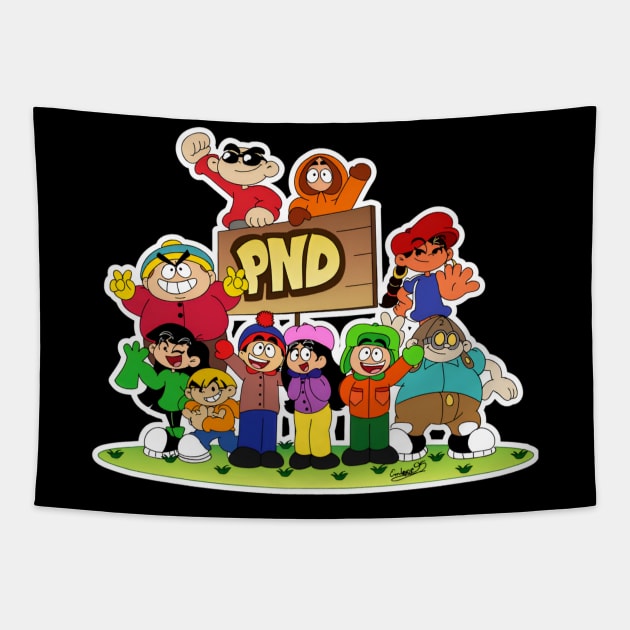 KND and south park Tapestry by youne street