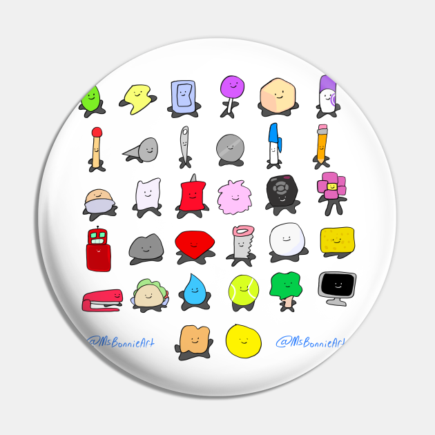 Bfdi All Contestants Pack Part 2 Bfb Pin Teepublic