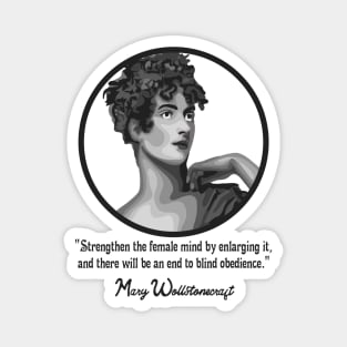 Mary Wollstonecraft Portrait and Quote Magnet