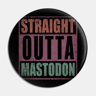 Classic Mastodon Name Color Styles Christmas 70s 80s 90s Pin