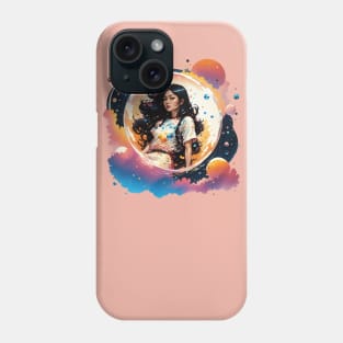 Cute Space Girl in a Bubble Phone Case