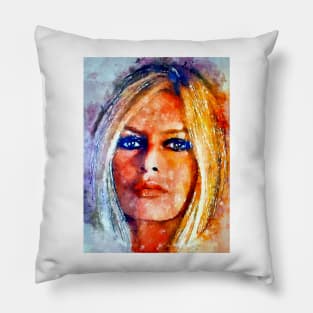 Watercolor Bardot Pillow