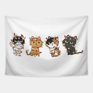 Cute Cat Christmas - Cat Lover Gift For Christmas Tapestry