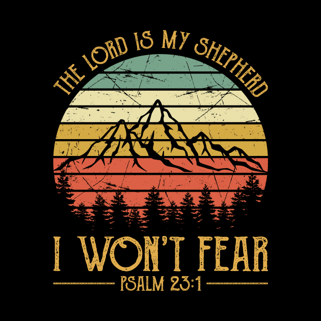 Vintage Christian The Lord Is My Shepherd I Won't Fear by GreggBartellStyle